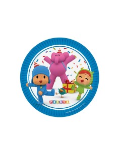 8 PIATTI CARTA POCOYO CM18 PLASTIC FREE - L'Officina delle feste
