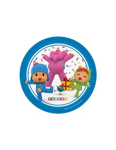 8 PIATTI CARTA POCOYO CM18 PLASTIC FREE - L'Officina delle feste