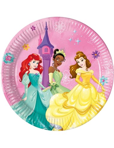 PIATTO CARTA 20CM PRINCIPESSE LIVE YOUR STORY 8PZ - L'Officina