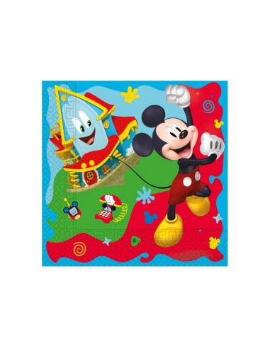 TOVAGLIOLI 33x33CM TOPOLINO MICKEY ROCK THE HOUSE 20PZ -