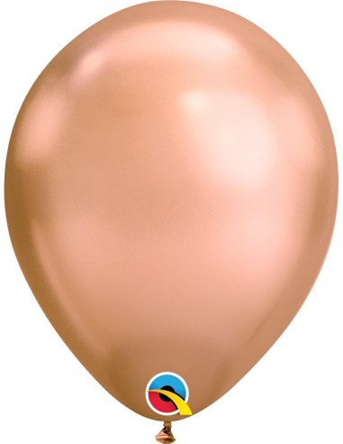 11RND PALLONI LATTICE CHROME ROSE GOLD 30CM PZ. 25 - L'Officina