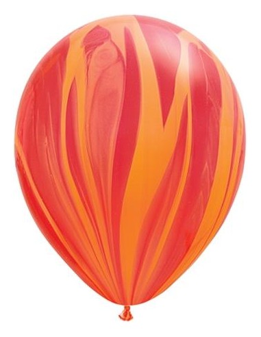 11RND ST SUPERAGATE RED/ORANGE PZ. 25 - L'Officina delle feste