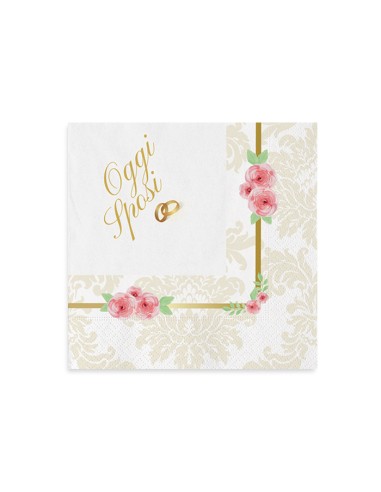 20 TOV.LI CM25X25 ROMANTIC WEDDING - L'Officina delle feste