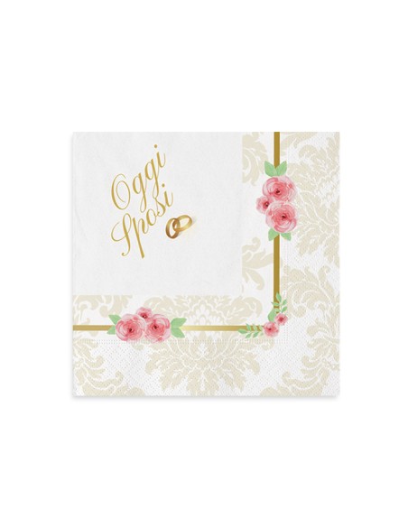 20 TOV.LI CM25X25 ROMANTIC WEDDING - L'Officina delle feste