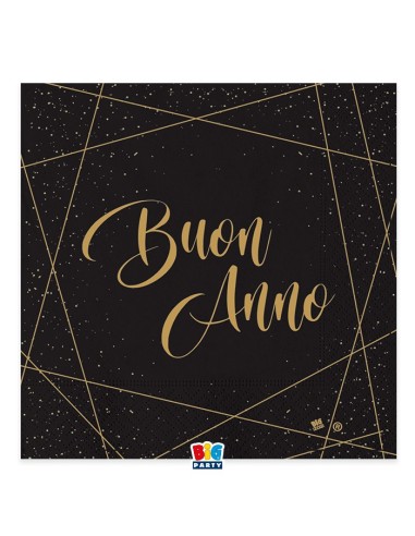 20 TOVAGLIOLI 33X33 BUON ANNO - L'Officina delle feste