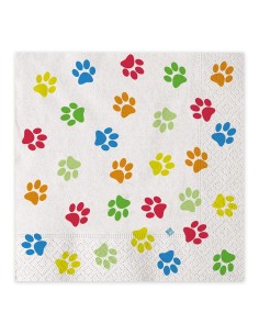 20 TOVAGLIOLI 33X33 CANI DOG PARTY - L'Officina delle feste 2