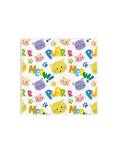 20 TOVAGLIOLI 33X33 GATTINI - L'Officina delle feste 2