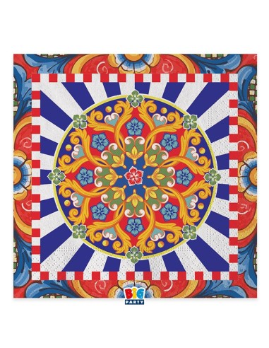 20 TOVAGLIOLI 33X33 SICILIA - L'Officina delle feste