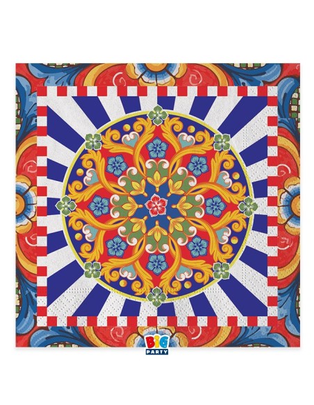 20 TOVAGLIOLI 33X33 SICILIA - L'Officina delle feste