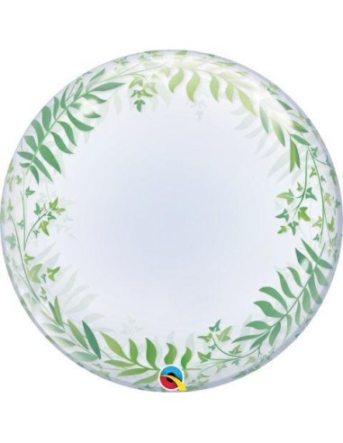 24" DECO BUBBLE GREENERY 1PZ - L'Officina delle feste