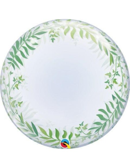 24" DECO BUBBLE GREENERY 1PZ - L'Officina delle feste