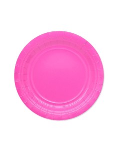 25 PIATTI CARTA 18 CM ECOLOR FUCSIA PLASTIC FREE - L'Officina 2