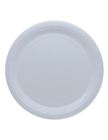 25 PIATTI CARTA 24 CM ECOLOR BIANCO PLASTIC FREE - L'Officina