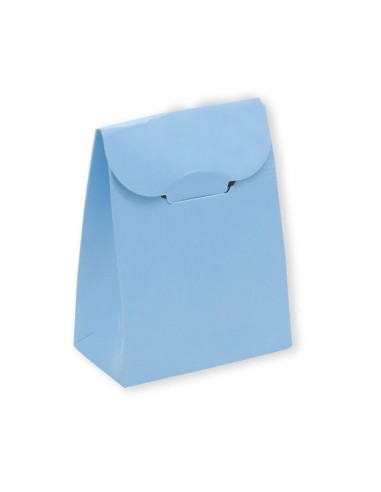 25 SCATOLINE SACCHETTO CELESTE 6X8X3.5 CM - L'Officina delle