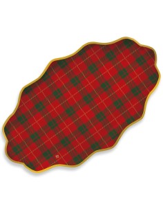 3 RAVIERE CARTA NATALE TARTAN 36X20CM - L'Officina delle feste 2