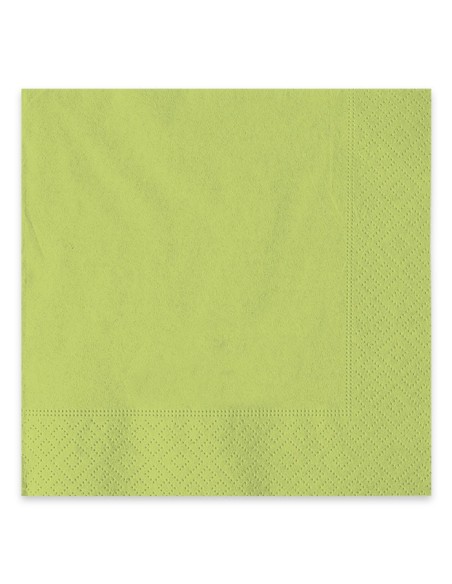 40 TOVAGLIOLI 33X33 ECOLOR 2 VELI VERDE MELA - L'Officina delle