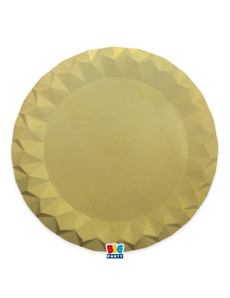 5 SOTTOPIATTI DIAMANT CM.32 MATT GOLD - L'Officina delle feste