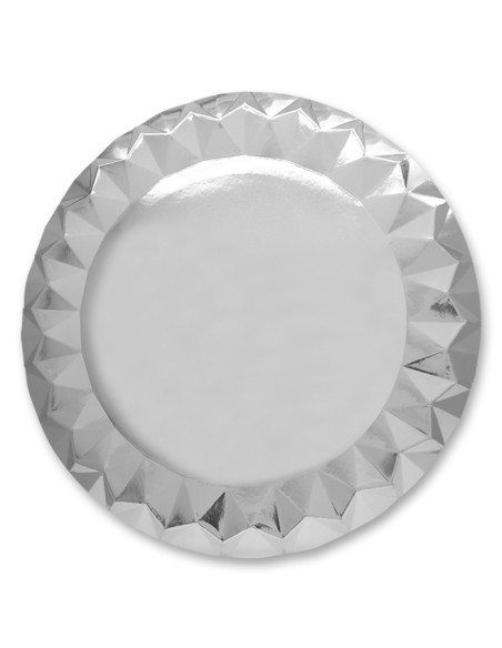 5 SOTTOPIATTI DIAMANT CM.32 SILVER - L'Officina delle feste