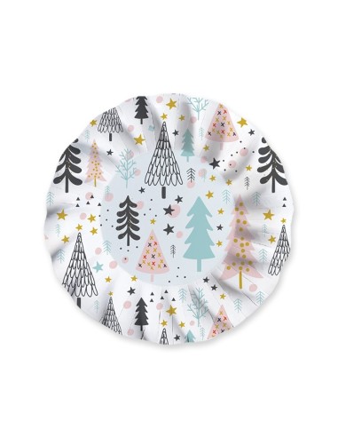 6 Piatti Fondi Ø 24 cm Christmas Vibes - L'Officina delle feste