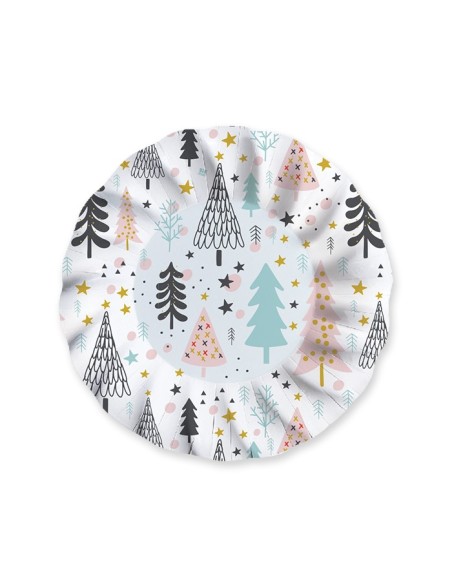 6 Piatti Fondi Ø 24 cm Christmas Vibes - L'Officina delle feste