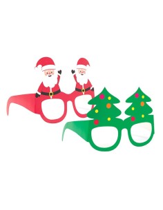 6 OCCHIALI ASSORTITI IN CARTA NATALE - L'Officina delle feste 2