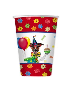 8 BICCHIERI 200CC CANI DOG PARTY - L'Officina delle feste 2