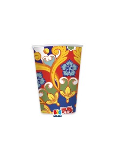8 BICCHIERI CARTA 200CC SICILIA - L'Officina delle feste 2