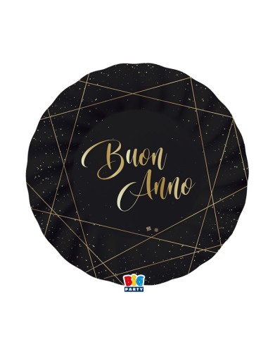 8 PIATTI CARTA BUON ANNO 25CM PLASTIC FREE - L'Officina delle