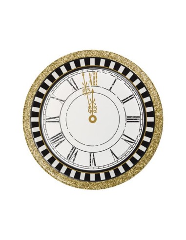 8 PIATTI MIDNIGHT CELEBRATION 18CM - L'Officina delle feste