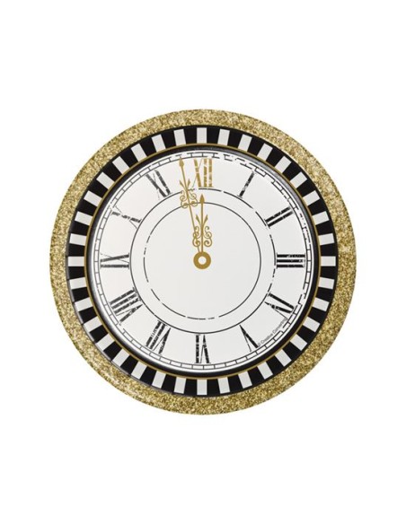 8 PIATTI MIDNIGHT CELEBRATION 18CM - L'Officina delle feste