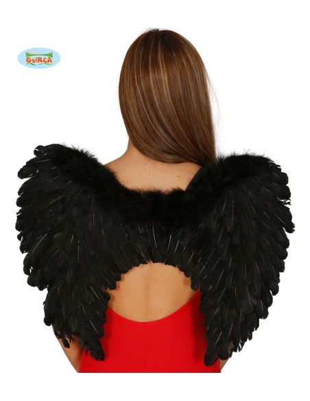 ALI PIUMATE NERE, 50 CM . - L'Officina delle feste