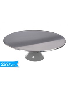 ALZATINA PLASTICA ARGENTO MEDIA DIAM. 22CM 9,5H CM - L'Officina 2