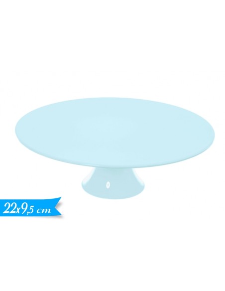 ALZATINA PLASTICA CELESTE MEDIA DIAM. 22CM 9,5H CM - L'Officina