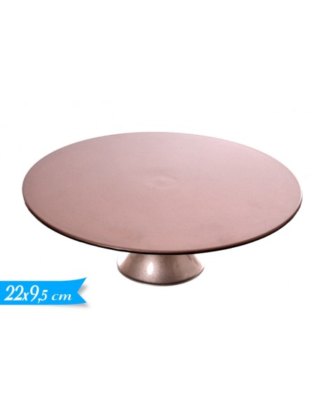 ALZATINA PLASTICA ROSE GOLD MEDIA DIAM. 22CM 9,5H CM -