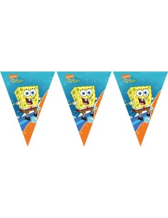 BANDIERINE PLASTICA SPONGEBOB 3 MT - L'Officina delle feste 2