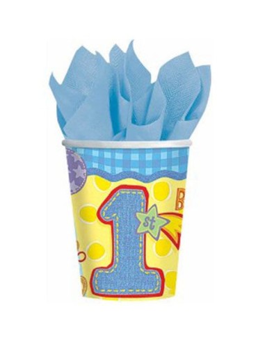 BICCHIERE 266ML HUGS & STITCHES BOY 8PZ - L'Officina delle feste