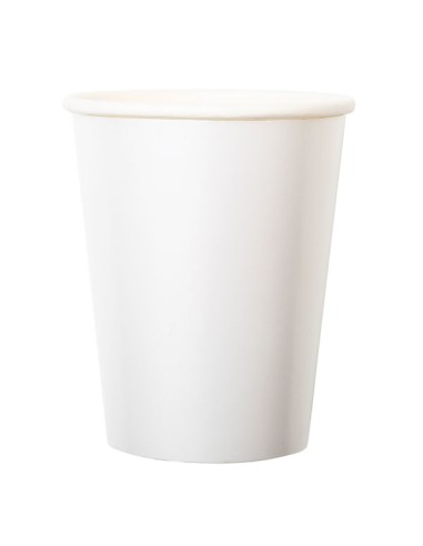 BICCHIERE CARTA 250CC BIANCO PERLA 8PZ - L'Officina delle feste