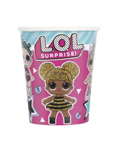 BICCHIERE CARTA LOL SURPRISE 266ML PZ. 8 PLASTIC FREE - 2
