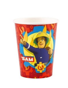 BICCHIERE CARTA SAM IL POMPIERE FIREMAN 250ML PZ. 8 - 2