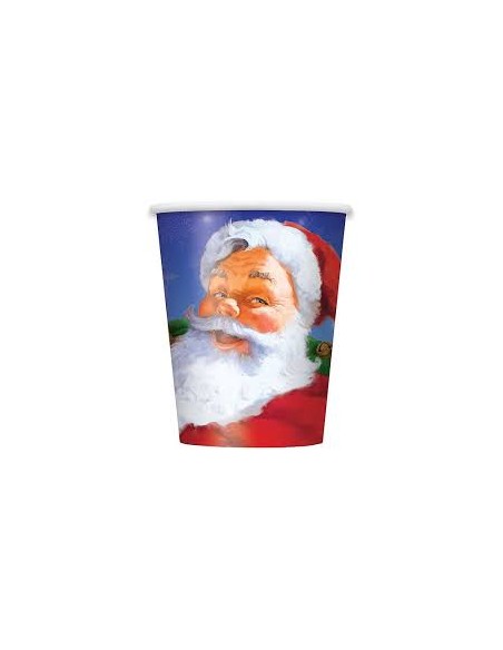 BICCHIERE HOLIDAY SANTA CLAUS PZ. 8 266ML - L'Officina delle