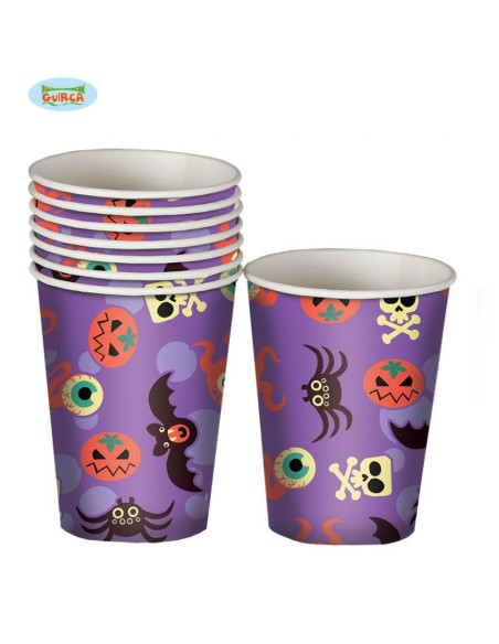 BICCHIERE MOSTRI 8 PZ. HALLOWEEN - L'Officina delle feste