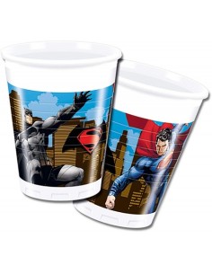 BICCHIERE PLAST. 8 pz BATMAN VS SUPERMAN - L'Officina delle 2