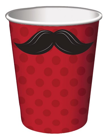 BICCHIERE PZ. 8 266ML BAFFI MUSTACHE - L'Officina delle feste