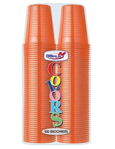 BICCHIERI 200CC ARANCIO 100PZ - L'Officina delle feste