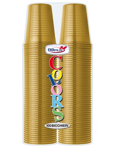 BICCHIERI 200CC ORO 100PZ - L'Officina delle feste