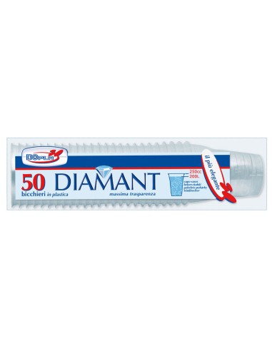 BICCHIERI DIAMANT 250CC (200L) 50PZ TRASP. - L'Officina delle