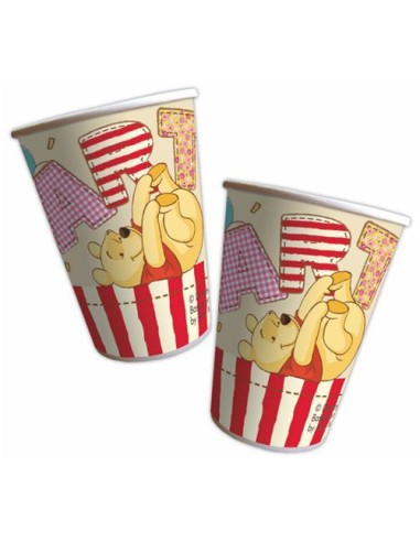 BICCHIERI PZ.8 WINNIE THE POOH ALPHABET - L'Officina delle feste