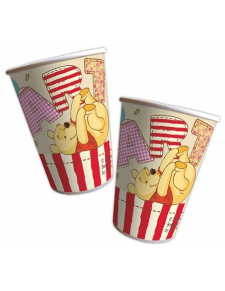 BICCHIERI PZ.8 WINNIE THE POOH ALPHABET - L'Officina delle feste
