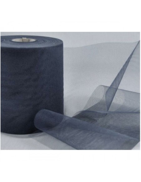 BOBINA TULLE CM 12.5X100MT NERO - L'Officina delle feste
