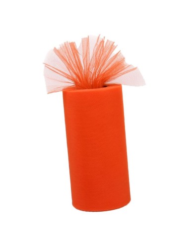 BOBINA TULLE CM 25X100MT ARANCIO - L'Officina delle feste